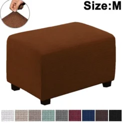 Sittpuffar>Stretch Ottoman Överdrag Fotstöd Pall Överdrag Puff Skydd