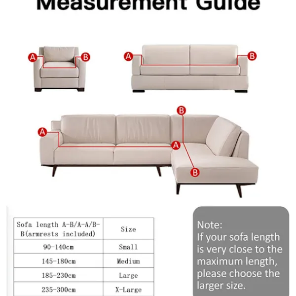 Soffor>Stretch Soffaöverdrag Tryckt Soffaöverdrag Fåtöljöverdrag för Soffor Elastiskt Universal Möbelskydd med Kuddfodral - Stil 19 Large