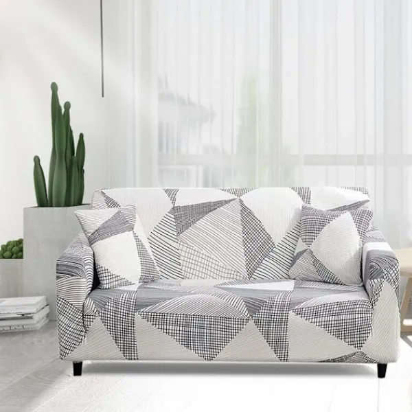 Soffor>Stretchig sofföverdrag 2-sits med armstöd Elastiskt sofföverdrag Magiskt universellt sofföverdrag Halkskyddat soffskydd, MK-modell, utan örngott