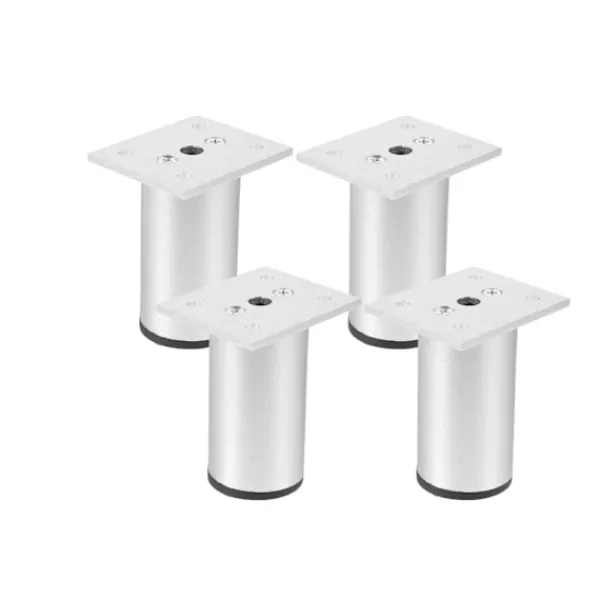 Tv-Bänkar>(Svart) 4 matta möbelben, 100mm aluminium, TV-bordsben,
