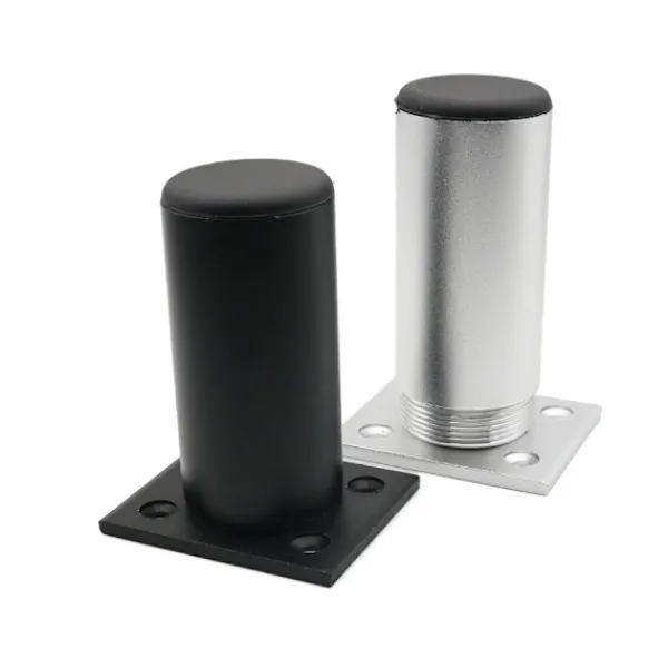 Tv-Bänkar>(Svart) 4 matta möbelben, 100mm aluminium, TV-bordsben,