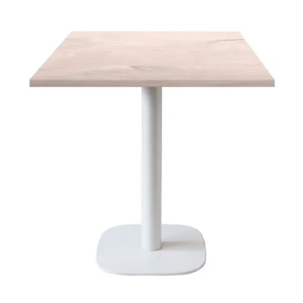 Matbord>Tabell 70 x 70 cm - modell Rund vit fot ek bosco