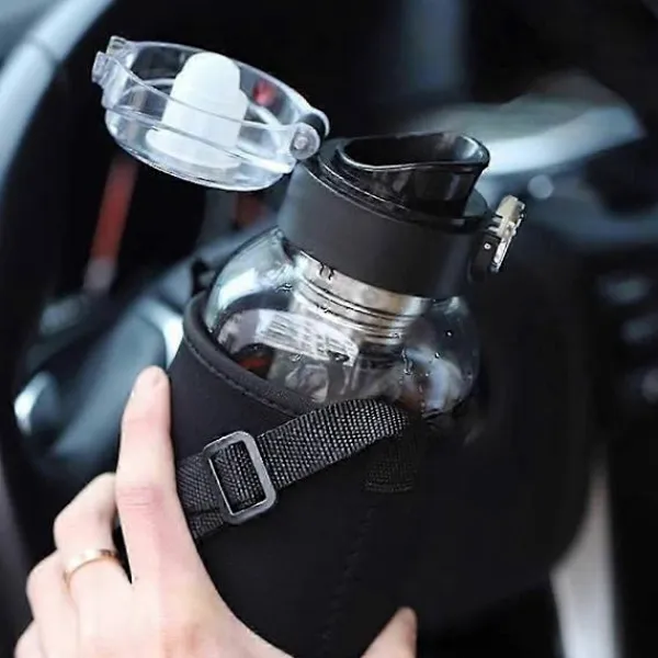 Soffbord>Te-kopp med hög kapacitet, vattenseparation, hög temperatur, bärbar tekopp i glas, bärbar vattenkopp för fordon B