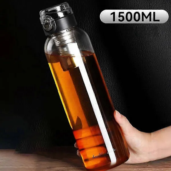 Soffbord>Te-kopp med hög kapacitet, vattenseparation, hög temperatur, bärbar tekopp i glas, bärbar vattenkopp för fordon B