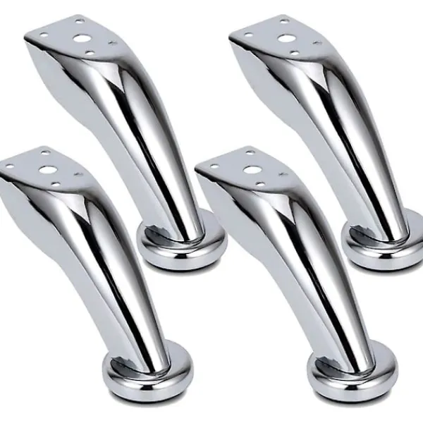 Stolar>Thick Stainless Steel Sofa Legs, 4 Pcs Furniture Legs, Chrome Legs, Furniture Wardrobe Bed Sofa Legs