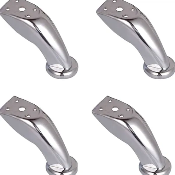Stolar>Thick Stainless Steel Sofa Legs, 4 Pcs Furniture Legs, Chrome Legs, Furniture Wardrobe Bed Sofa Legs