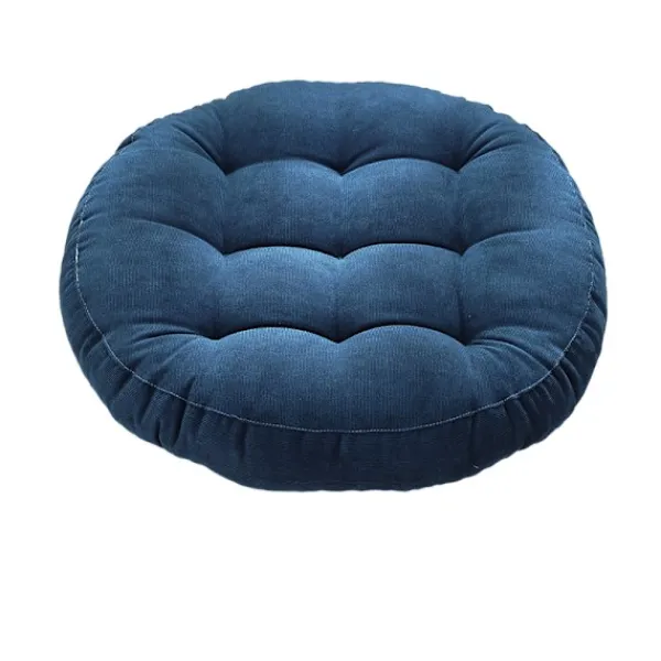 Sittpuffar>Tjock plysch rund tatami kudde (45*45cm)