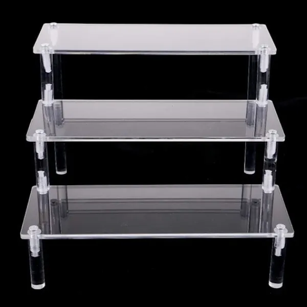 Hyllor>Transparent Akrylhylla 3-stegs Transparent Trapphylla