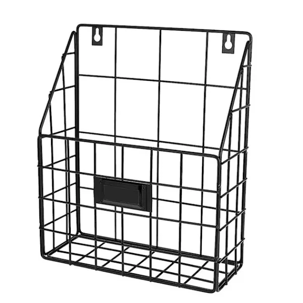 Kontorsmöbler>Trådlåda - Väggmonterad Hängande Fil-/Dokumentorganisatör - Ekonomisk & Lättinstallerad Hylla för Hemmakontor & Mer (1 Hylla)