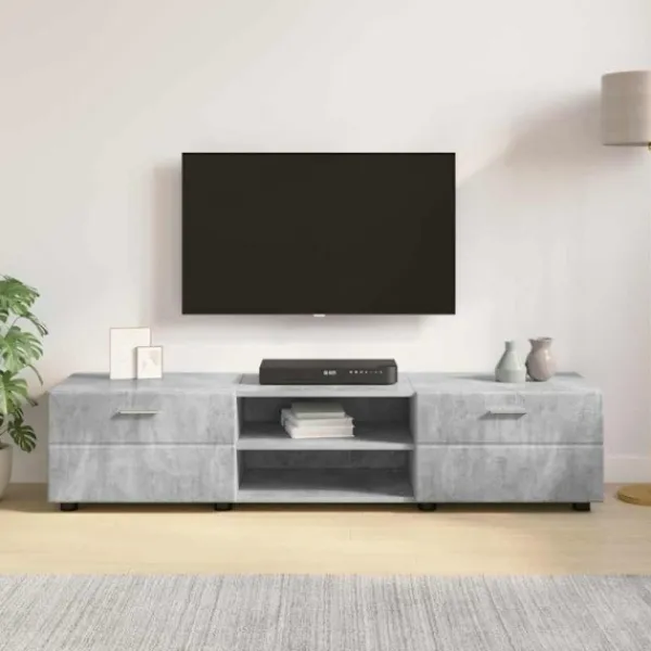 vidaXL Tv-Bänkar>Träskåp Högblanka vita 150 x 39 x 30 cm Konstruerat trä