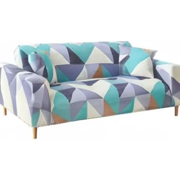 Soffor>Tryckt sofföverdrag stretch sofföverdrag sofföverdrag för 2-sits soffa och loveseat med två gratis örngott 07#(2-sits/Loveseat)