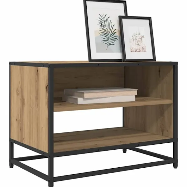 vidaXL Tv-Bänkar>TV Enheter Artisan Ek 61 x 40 x 46 cm Konstruerat trä