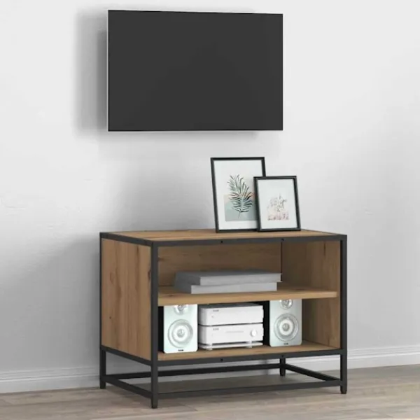 vidaXL Tv-Bänkar>TV Enheter Artisan Ek 61 x 40 x 46 cm Konstruerat trä