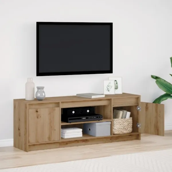vidaXL Tv-Bänkar>TV Enheter Brun 139,5 x 34 x 50 cm Konstruerat trä