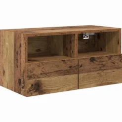 vidaXL Tv-Bänkar>TV Vägghylla Gammalt trä 60 x 30 x 30 cm Konstruerat trä