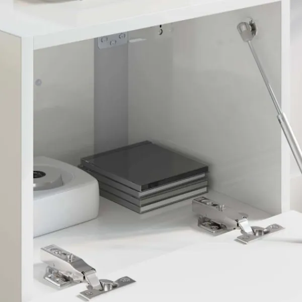 vidaXL Tv-Bänkar>TV Vägghylla Glansig Vit 60 x 31 x 29.5 cm Konstruerat trä
