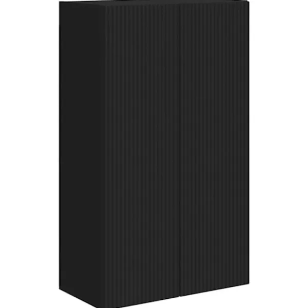 vidaXL Tv-Bänkar>TV Vägghylla Svart 59,5 x 31 x 100 cm Konstruerat trä