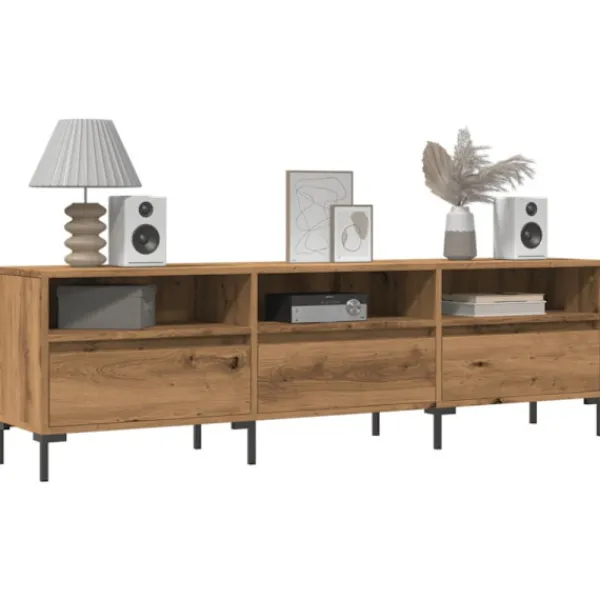 vidaXL Tv-Bänkar>Tv-bänk artisan ek 150x30x44,5 cm konstruerat trä