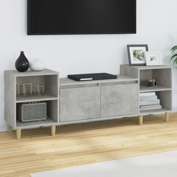 vidaXL Tv-Bänkar>Tv-bänk betonggrå 160x35x55 cm konstruerat trä