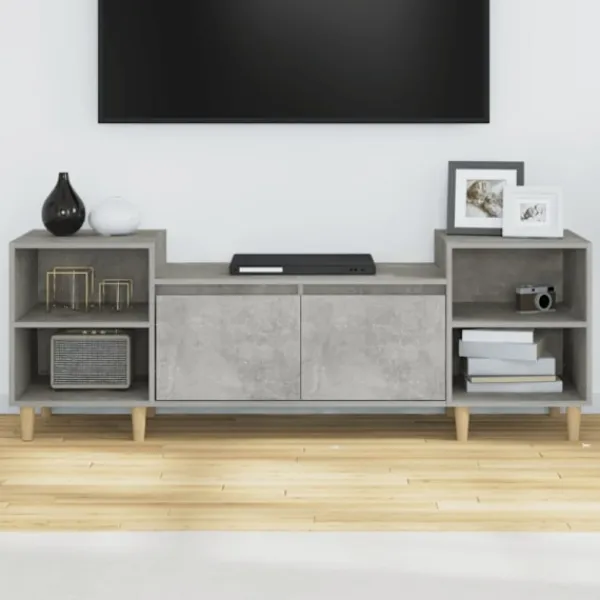 vidaXL Tv-Bänkar>Tv-bänk betonggrå 160x35x55 cm konstruerat trä
