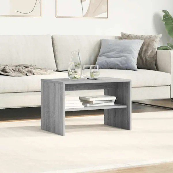 vidaXL Småbord>TV-bänk grå sonoma 60x40x40 cm konstruerat trä