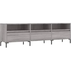 vidaXL Tv-Bänkar>Tv-bänk grå sonoma 150x30x44,5 cm konstruerat trä