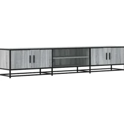 vidaXL Tv-Bänkar>Tv-bänk grå sonoma 210x35x41 cm konstruerat trä