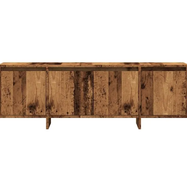 vidaXL Tv-Bänkar>Tv-bänk åldrat trä 120x30x40,5 cm konstruerat trä