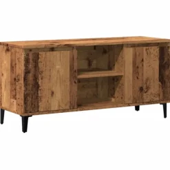 vidaXL Tv-Bänkar>Tv-bänk åldrat trä 102x35x50 cm konstruerat trä