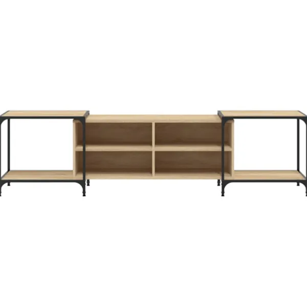 vidaXL Tv-Bänkar>Tv-bänk sonoma ek 203x37x50 cm konstruerat trä