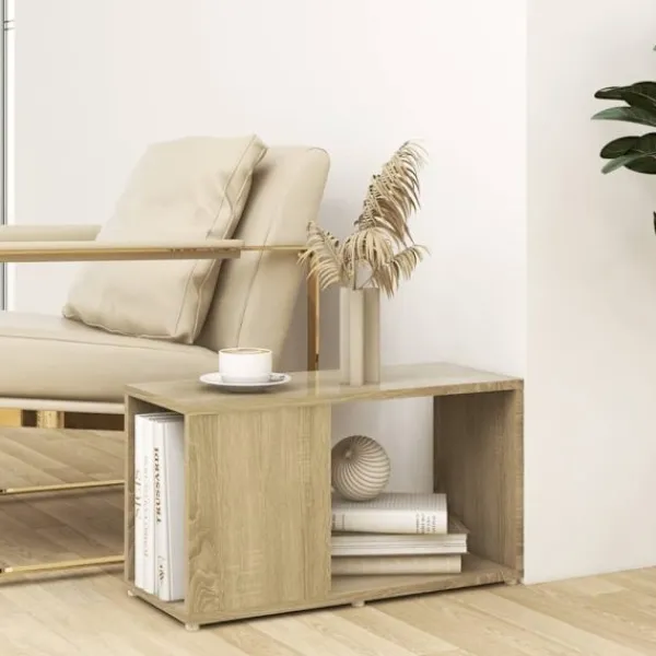 vidaXL Tv-Bänkar>TV-bänk sonoma-ek 60x24x32 cm konstruerat trä