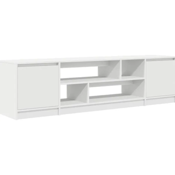 vidaXL Tv-Bänkar>TV-bänk vit 188,5x41x50 cm konstruerat trä