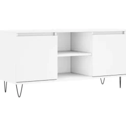 vidaXL Tv-Bänkar>Tv-bänk vit 104x35x50 cm konstruerat trä