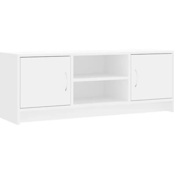 vidaXL Tv-Bänkar>Tv-bänk vit 102x30x37,5 cm konstruerat trä