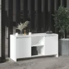 vidaXL Tv-Bänkar>Tv-bänk vit 102x37,5x52,5 cm konstruerat trä