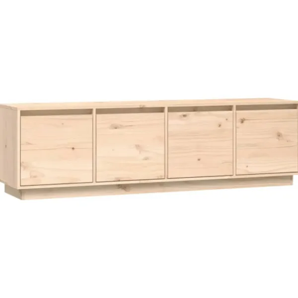 vidaXL Tv-Bänkar>Tv-bänk 156x37x45 cm massiv furu