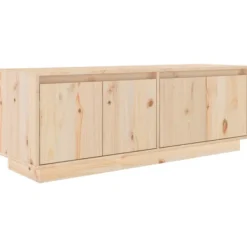 vidaXL Tv-Bänkar>Tv-bänk 110x34x40 cm massiv furu