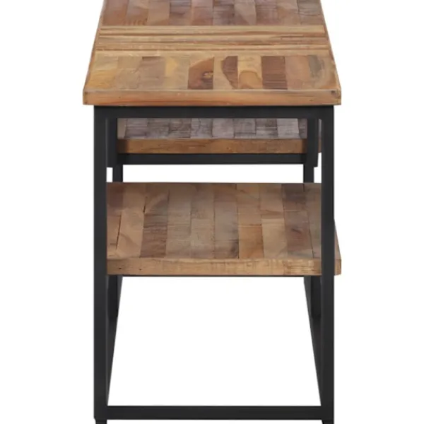 vidaXL Tv-Bänkar>Tv-bänk 110x30x39 cm massiv återvunnen teak