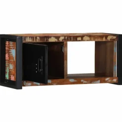 vidaXL Tv-Bänkar>Tv-bänk 80x30x35 cm massivt återvunnet trä