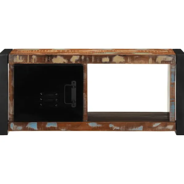 vidaXL Tv-Bänkar>Tv-bänk 80x30x35 cm massivt återvunnet trä