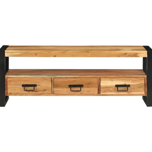 vidaXL Tv-Bänkar>Tv-bänk 120x30x45 cm massivt återvunnet trä