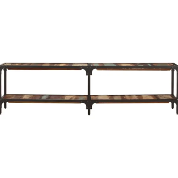 vidaXL Tv-Bänkar>Tv-bänk 150x30x41 cm massivt återvunnet trä