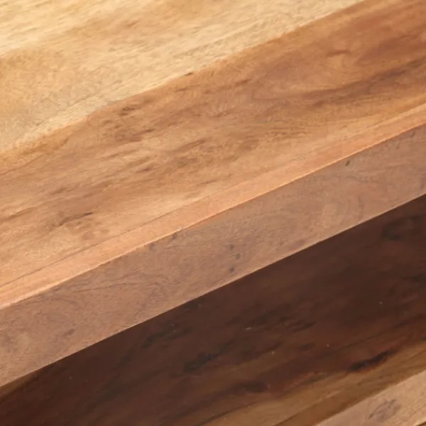 vidaXL Tv-Bänkar>Tv-bänk 120x35x45 cm massivt trä med honungsfinish