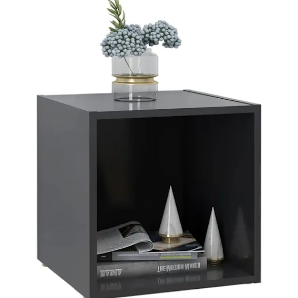 vidaXL Tv-Bänkar>Tv-bänkar 4 st grå 37x35x37 cm konstruerat trä