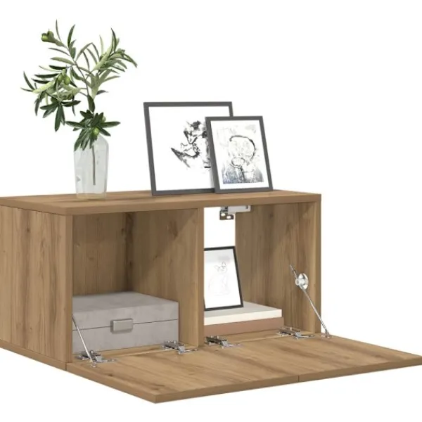 vidaXL Tv-Bänkar>TV-bänkset 2 pcs Brun 60 x 30 x 30 cm Konstruerat trä