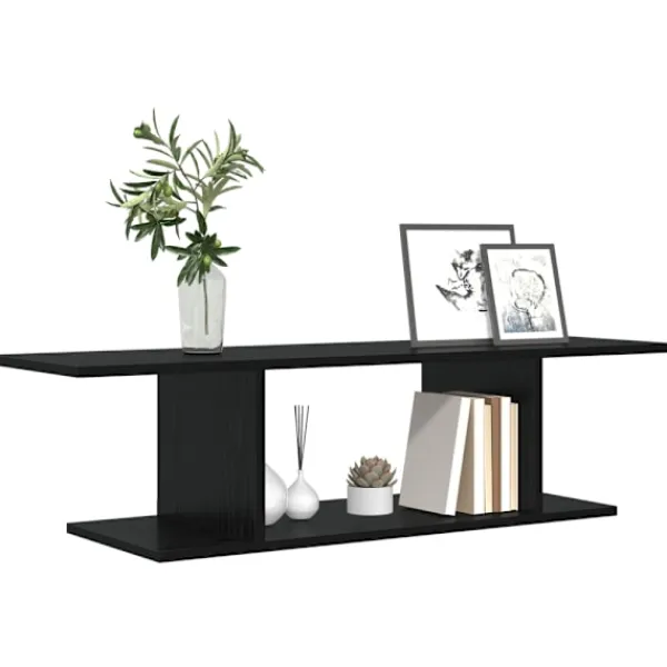 vidaXL Tv-Bänkar>TV-bänkset Svart 103 x 30 x 26,5 cm Konstruerat trä
