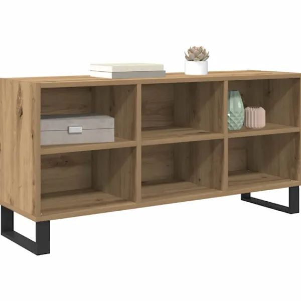 vidaXL Tv-Bänkar>TV-skåp Artisan Ek 103,5 x 30 x 50 cm Konstruerat trä