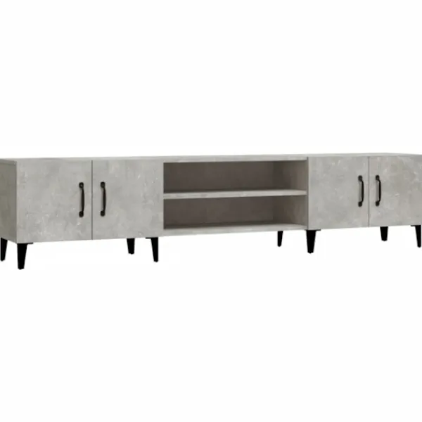 vidaXL Tv-Bänkar>TV-skåp betonggrå 180x31,5x40 cm konstruerat trä