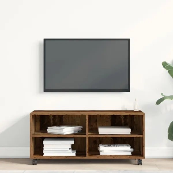 vidaXL Tv-Bänkar>TV-skåp Brun 90 x 35 x 40,5 cm Konstruerat trä
