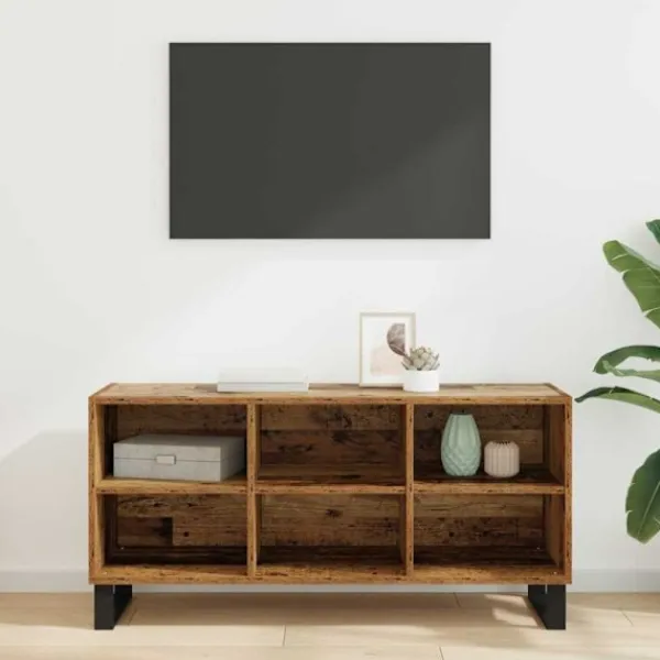 vidaXL Tv-Bänkar>TV-skåp Gammalt trä 103,5 x 30 x 50 cm Konstruerat trä